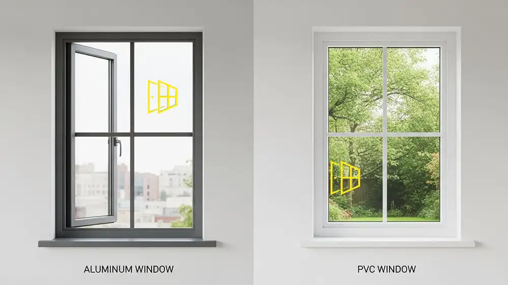 شبابيك الألمنيوم و PVC