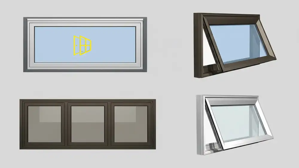 شباك قلاب يفتح للداخل